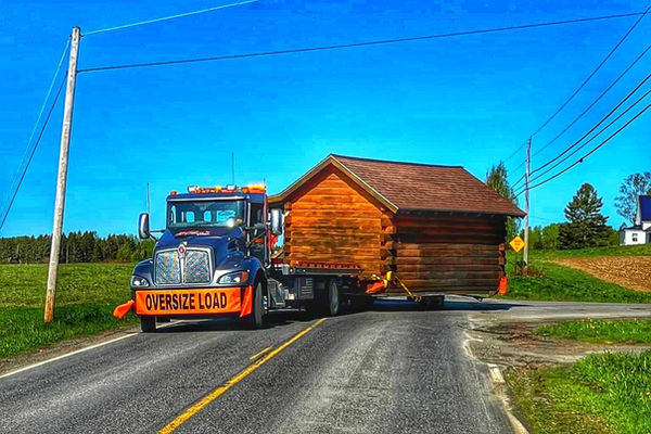 Mark's Towing truck on the road